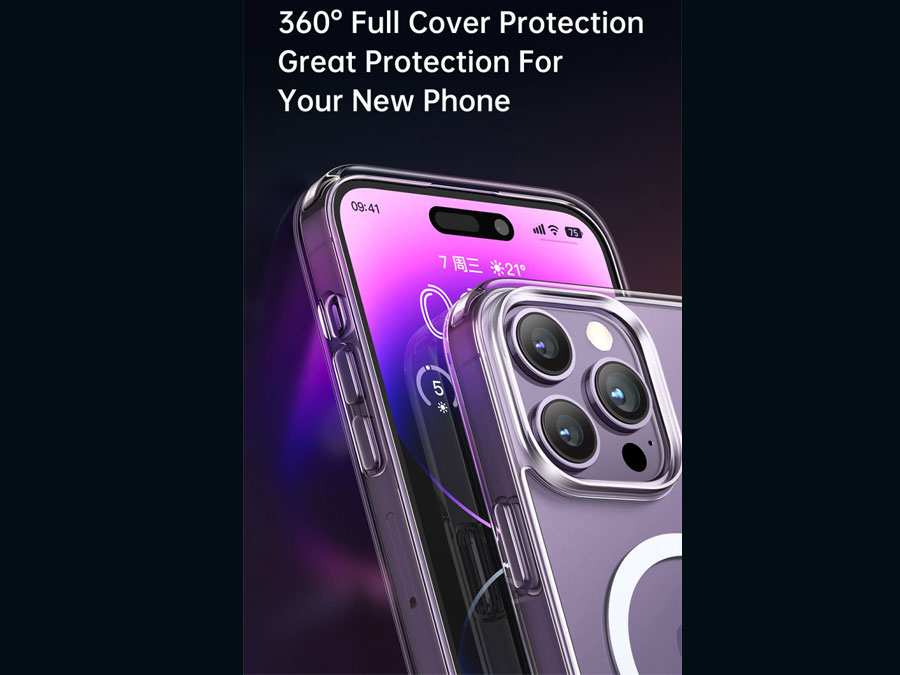 قاب محافظ مگ سیف آیفون 14 پرومکس شفاف مک دودو Mcdodo Crystal PC-3093 Apple iPhone 14 Pro Max Magsafe Case