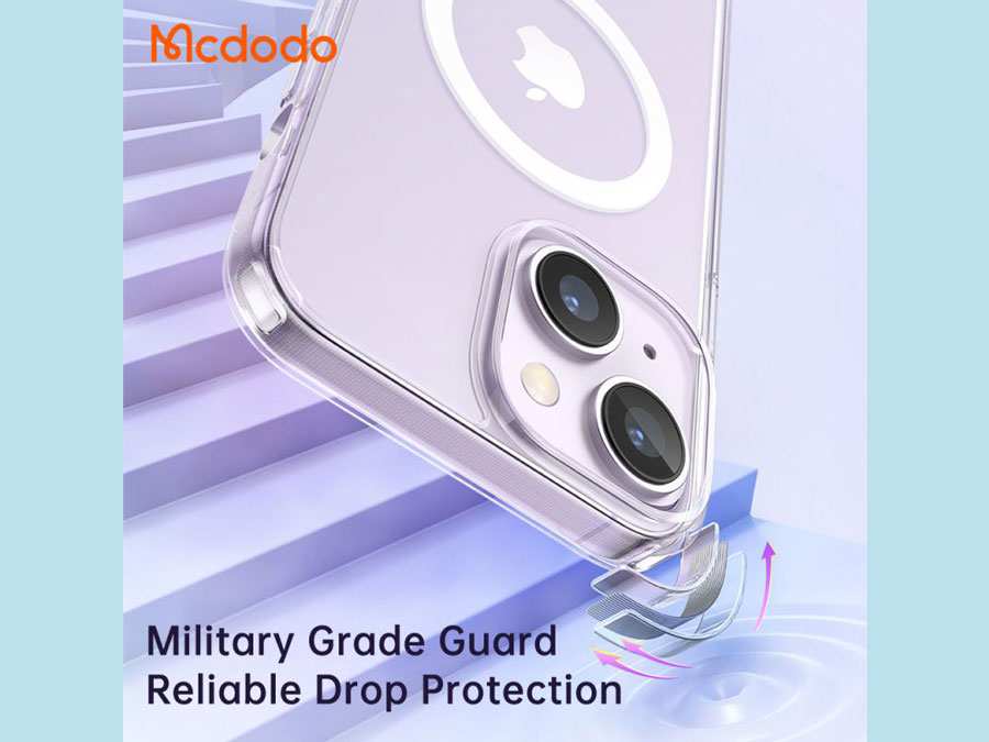 قاب محافظ مگ سیف آیفون 14 پرومکس شفاف مک دودو Mcdodo Crystal PC-3093 Apple iPhone 14 Pro Max Magsafe Case