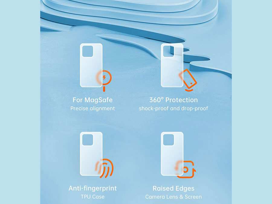 قاب محافظ مگ سیف آیفون 14 پرومکس نیمه شفاف مک دودو Mcdodo PC-3103 Apple iPhone 14 Pro Max Magsafe Case