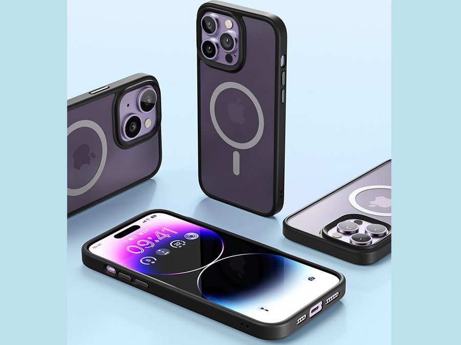 قاب محافظ مگ سیف آیفون 14 پرومکس نیمه شفاف مک دودو Mcdodo PC-3103 Apple iPhone 14 Pro Max Magsafe Case