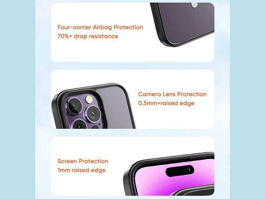 قاب محافظ مگ سیف آیفون 14 پرومکس نیمه شفاف مک دودو Mcdodo PC-3103 Apple iPhone 14 Pro Max Magsafe Case