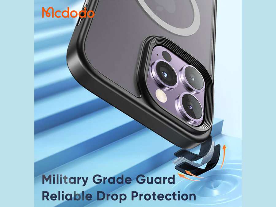 قاب محافظ مگ سیف آیفون 14 پرومکس نیمه شفاف مک دودو Mcdodo PC-3103 Apple iPhone 14 Pro Max Magsafe Case