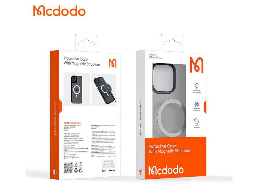قاب محافظ مگ سیف آیفون 14 پرو نیمه شفاف مک دودو Mcdodo PC-3102 Apple iPhone 14 Pro Magsafe Case