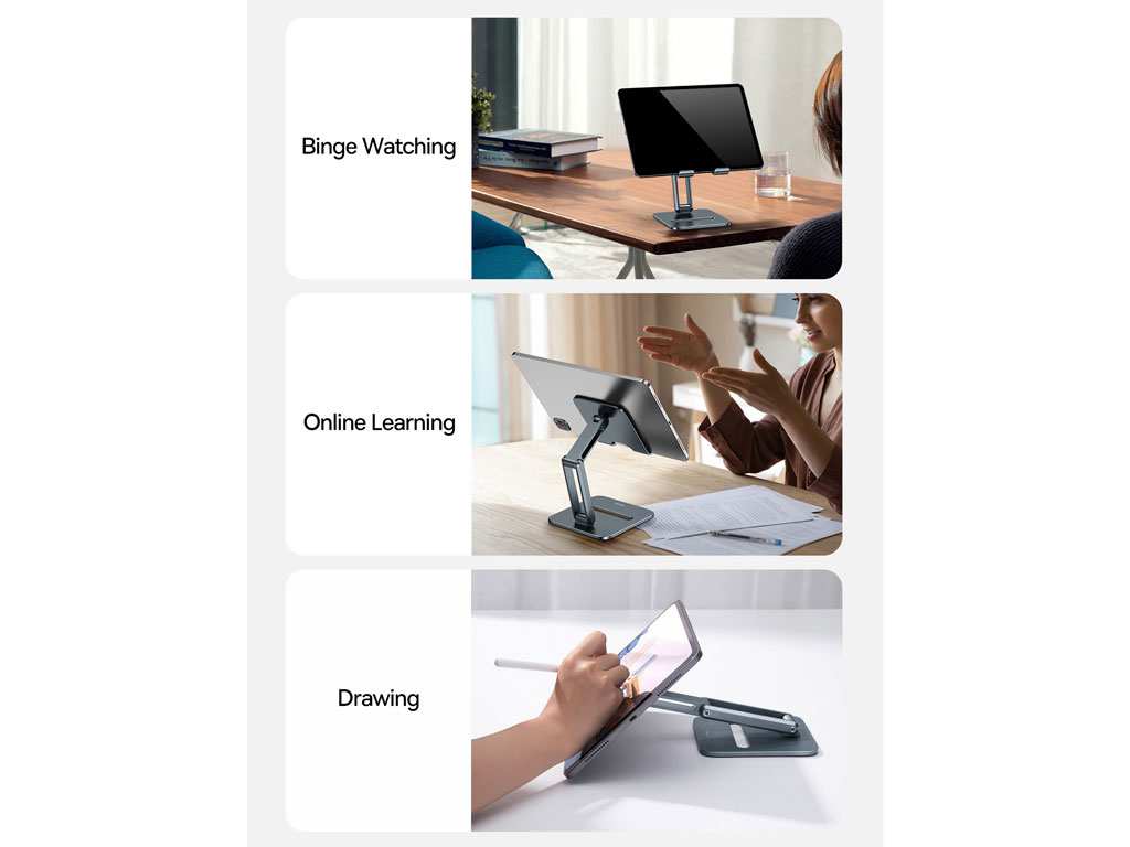 هولدر رومیزی تبلت بیسوس Baseus LUSZ000113 Foldable Metal Desktop Holder