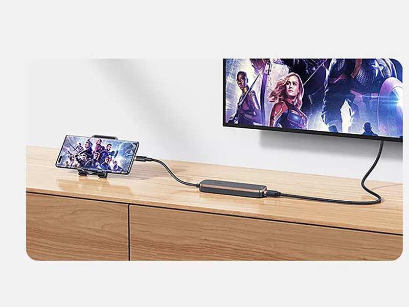 هاب تایپ سی 6 پورت یوسامز USAMS US-SJ575 6in1 Multifunctional Type-C HUB