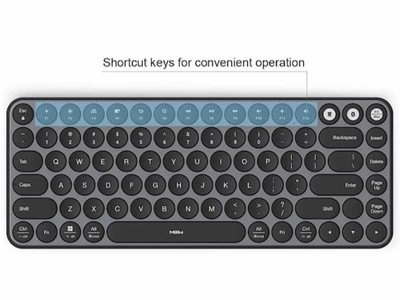 کیبورد بی سیم شیائومی Xiaomi MIIIW MWXKT01 Air 85 Bluetooth Dual-mode Mini Keyboard