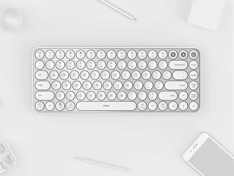 کیبورد بی سیم شیائومی Xiaomi MIIIW MWXKT01 Air 85 Bluetooth Dual-mode Mini Keyboard