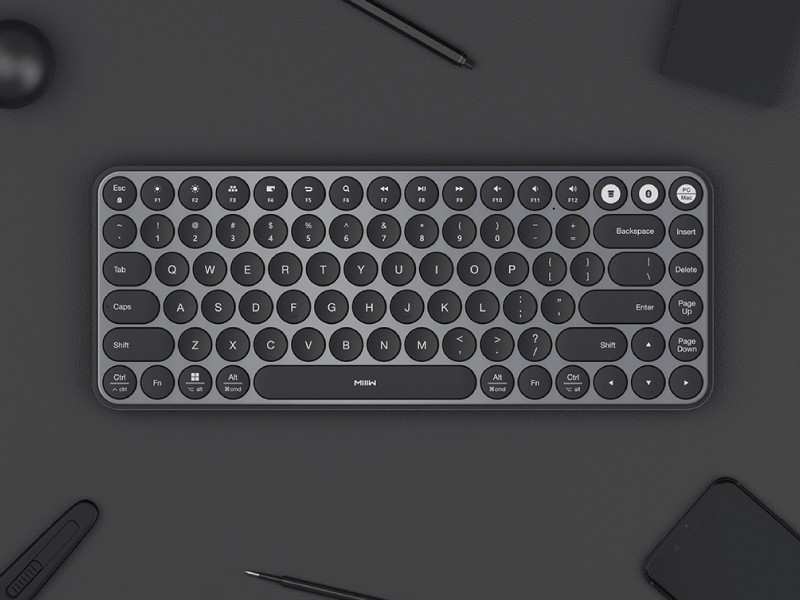 کیبورد بی سیم شیائومی Xiaomi MIIIW MWXKT01 Air 85 Bluetooth Dual-mode Mini Keyboard