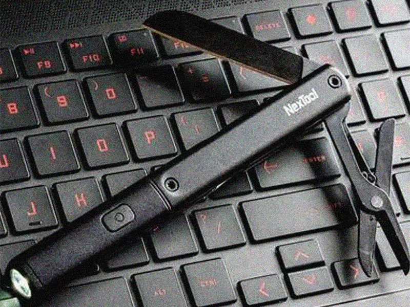 چراغ قوه سه کاره ضدآب شیائومی Multitool Xiaomi Nextool N1 flashlight-scissors-knife NE20026