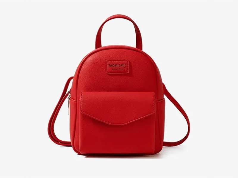 مینی کوله پشتی دخترانه و زنانه تائومیک میک Taomicmic D7002 Faux Leather Lettering Mini Backpack