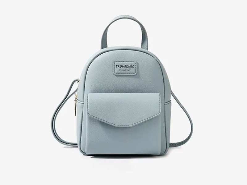 مینی کوله پشتی دخترانه و زنانه تائومیک میک Taomicmic D7002 Faux Leather Lettering Mini Backpack