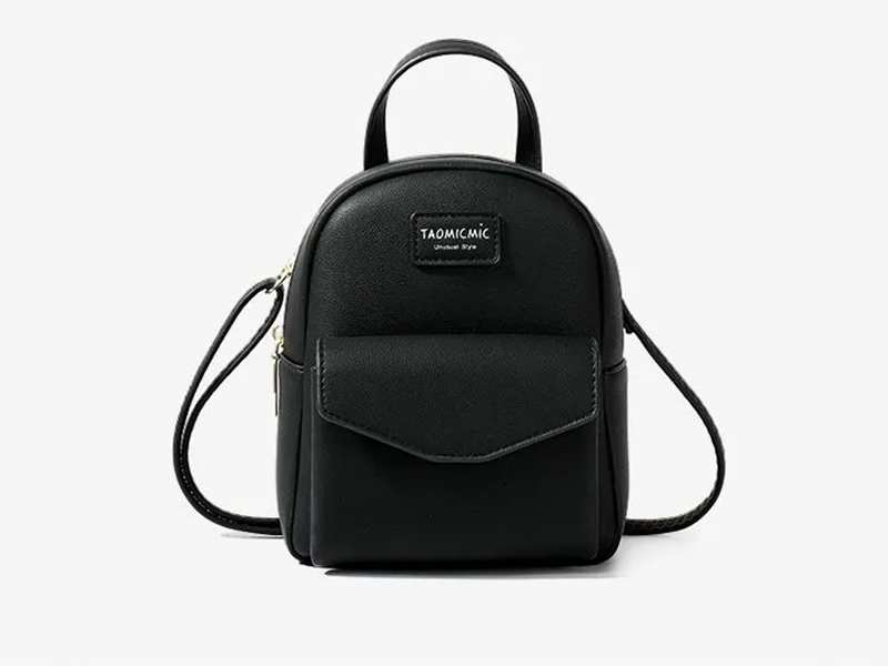 مینی کوله پشتی دخترانه و زنانه تائومیک میک Taomicmic D7002 Faux Leather Lettering Mini Backpack