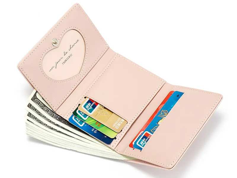 کیف پول دخترانه تاشو کوچک TAOMICMIC Y8844 purse simple short women's wallet