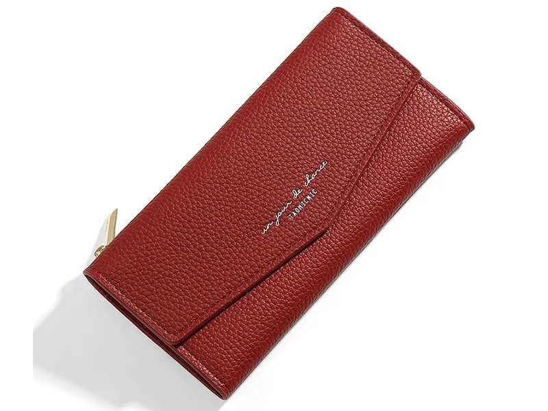 کیف پول زنانه تاشو چرم دارای 11 جاکارتی TAOMICMIC Y8213  Folding Long women Wallet