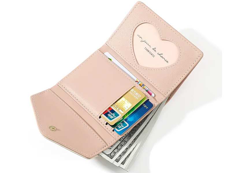 کیف پول زنانه و دخترانه گلدار همراه با جاکارتی TAOMICMIC Y8324 short pu leather wallet