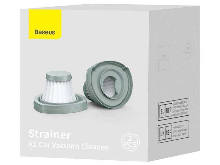 فیلتر جارو شارژی A1 بیسوس ( پک دو عددی ) Baseus strainer filter for Baseus A1 car vacuum cleaner VCAQ010113