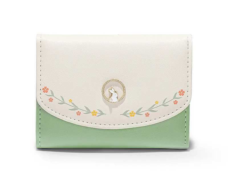 کیف پول و کارت اعتباری زنانه و دخترانه تاشو گلدار TAOMICMIC Y8373 Women Short Wallet