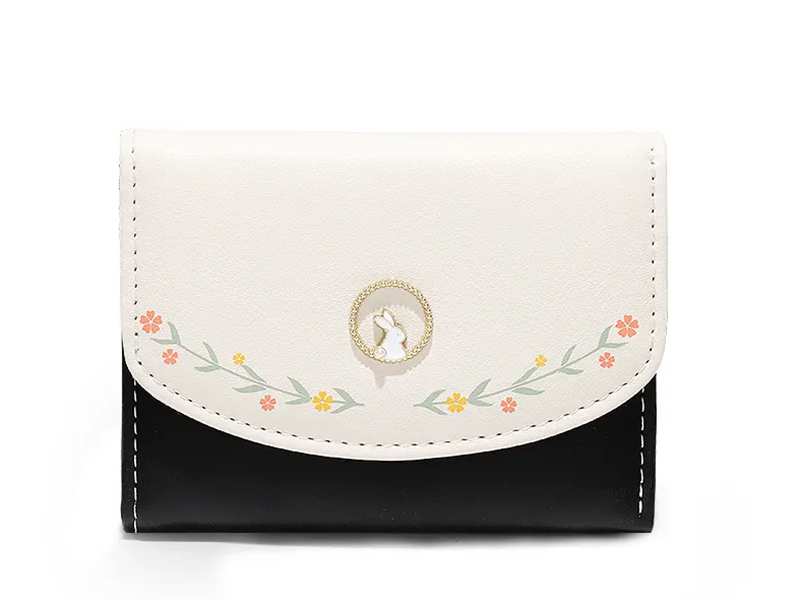 کیف پول و کارت اعتباری زنانه و دخترانه تاشو گلدار TAOMICMIC Y8373 Women Short Wallet