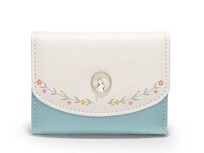 کیف پول و کارت اعتباری زنانه و دخترانه تاشو گلدار TAOMICMIC Y8373 Women Short Wallet