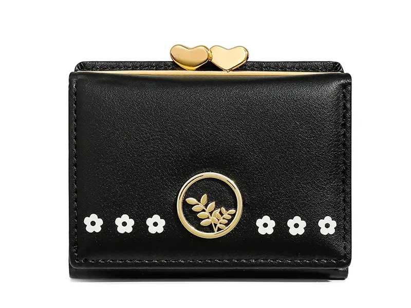 کیف پول زنانه و دخترانه کوچک تاشو قفلی TAOMICMIC Y8894 Short Wallets Women