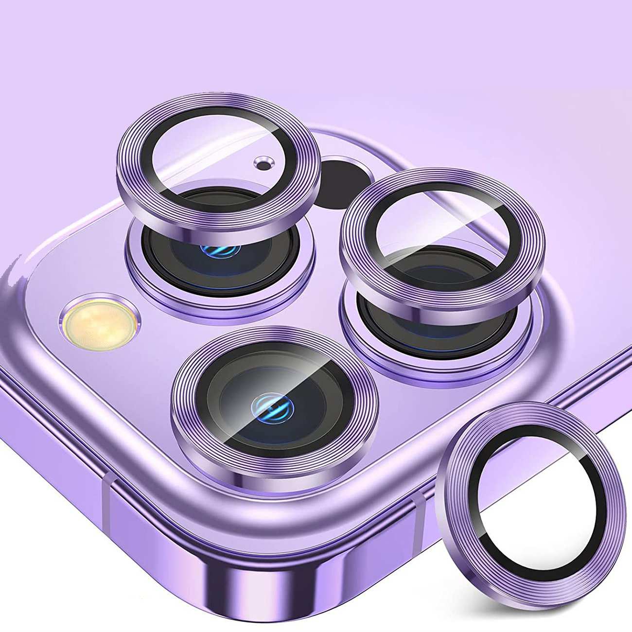 محافظ رینگی لنز دوربین آیفون 14 پرو و آیفون 14 پرومکس ضدانعکاس نور اسراک S-ROCK