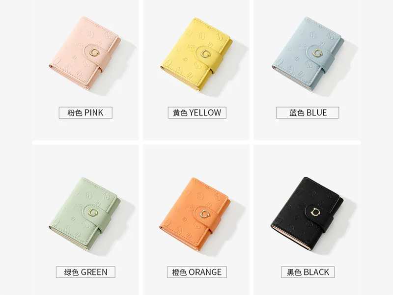 کیف پول کوچک تاشو با بندینک دکمه دار تائومیک میک Taomicmic Y8395 Women's Wallet PU Leather Wallet