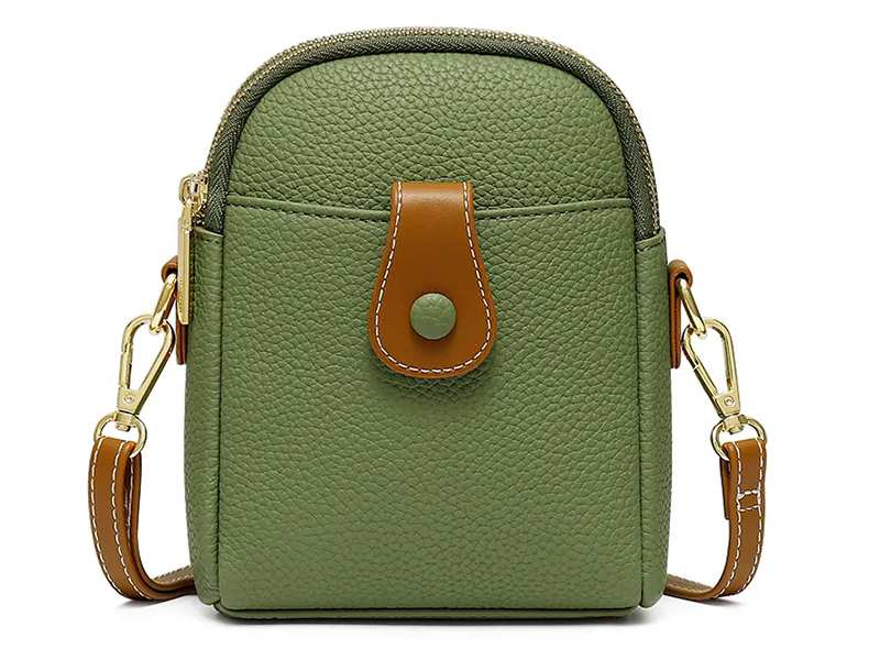 کیف دوشی زنانه و دخترانه زیپدار TAOMICMIC D7057 Crossbody Bags PU Leather