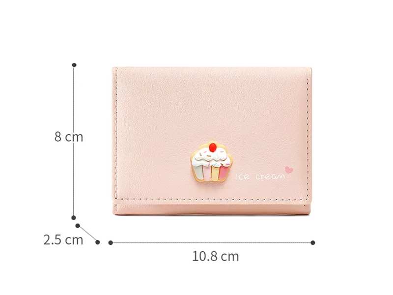 کیف پول فانتزی دخترانه تاشو با طرح بستنی تائومیک میک  TAOMICMIC Y8900 Women Short Wallet