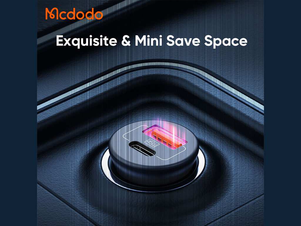 شارژر فندکی فست شارژ ماشین تایپ سی 45 وات فست شارژ مک دودو CC-2680