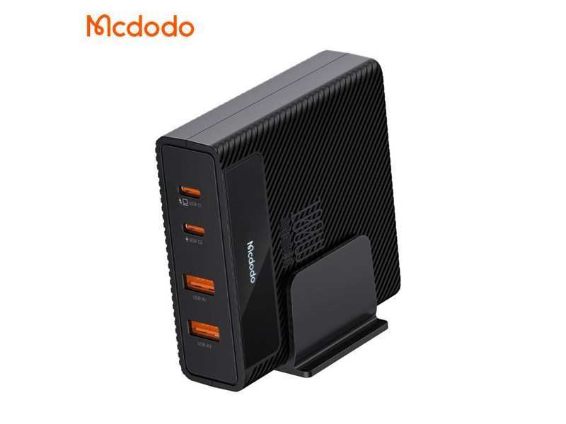 شارژر دیواری فست چندکاره تایپ سی و یو اس بی با توان 100 وات مک دودو Mcdodo CH-1802 Charger Station GaN 100W