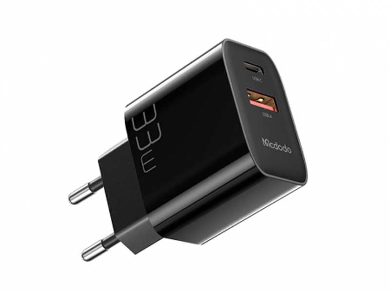 شارژر دیواری فست شارژ 33 واتی مک دودو MCDODO CH-0921 33W PD Dual-Port Fast Charger