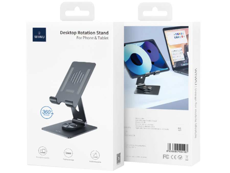 هولدر رومیزی تبلت و گوشی موبایل ویوو wiwu ZM106 Desktop Rotation Stand  For Tablet up to 12.9 inch