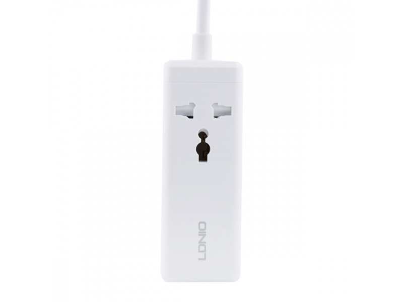 چند راهی برق یک سوکت و چهار پورت با توان 65 وات الدنیو LDNIO SC1418 Mini Smart Power Socket Plug Desktop