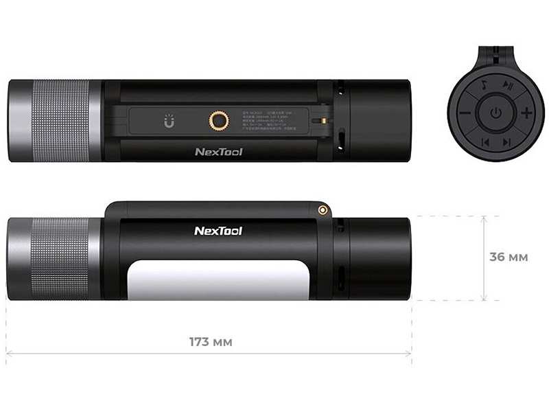 چراغ قوه شارژی 12 کاره شیائومی Xiaomi NexTool NE20161 Outdoor Thunder 12 in 1 the flashlight