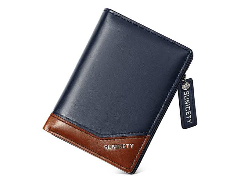 کیف پول و جاکارتی مردانه کوچک زیپ دار سانی ستی SUNICETY S3004 zipper short men's wallet