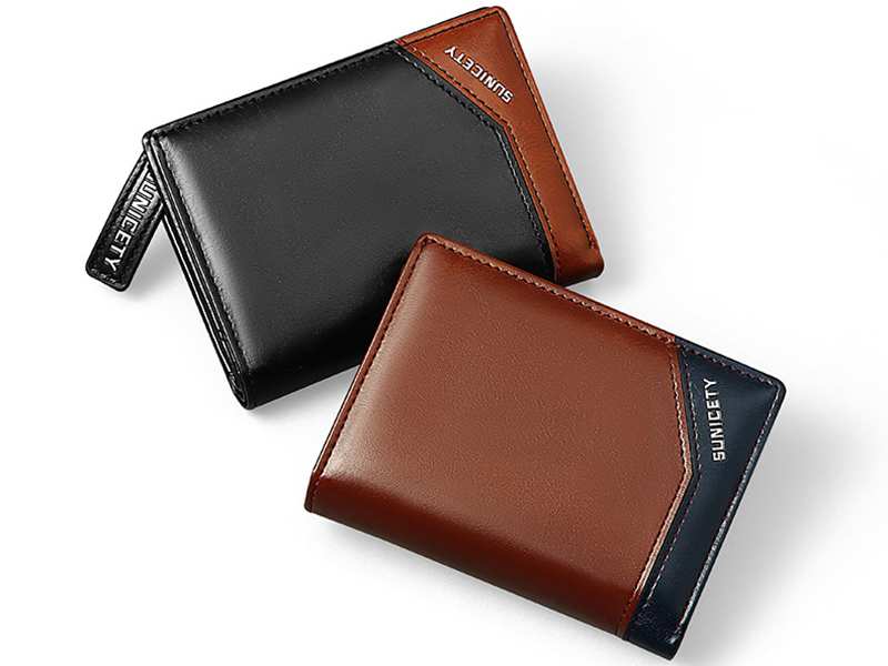 کیف پول و جاکارتی مردانه کوچک زیپ دار سانی ستی SUNICETY S3004 zipper short men's wallet