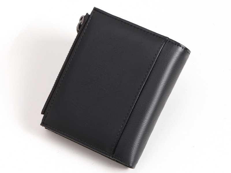 کیف پول و جاکارتی مردانه کوچک سانی ستی SUNICETY S3038 leather thin short men's wallet zipper wallet