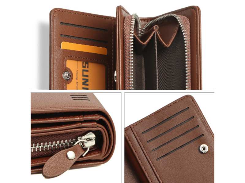 کیف پول و جاکارتی مردانه کوچک سانی ستی SUNICETY S3063 short men's wallet card bag
