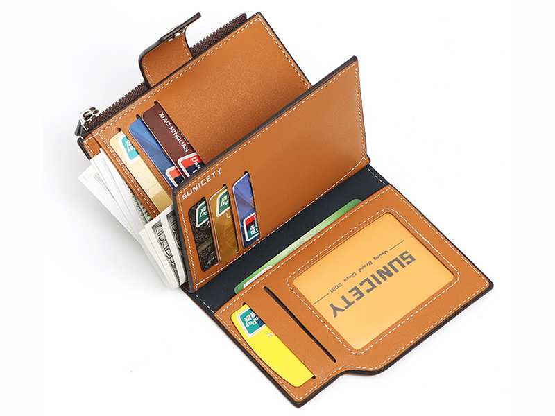 کیف پول و جاکارتی مردانه کوچک سانی ستی SUNICETY S3064 Men's Leather Short Wallet Card Holder