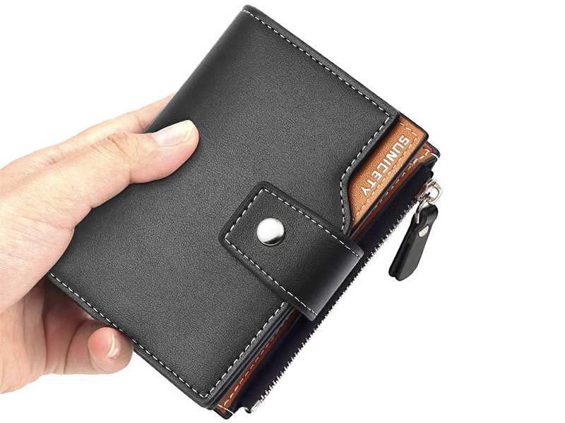 کیف پول و جاکارتی مردانه کوچک سانی ستی SUNICETY S3064 Men's Leather Short Wallet Card Holder