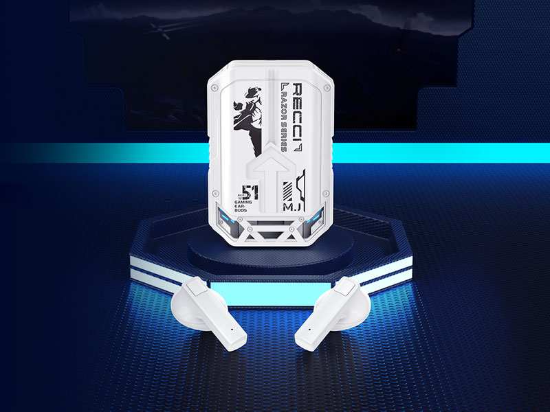 هندزفری بلوتوث گیمینگ رسی Recci REP-W51 RAZOR earphones Sliding cover design