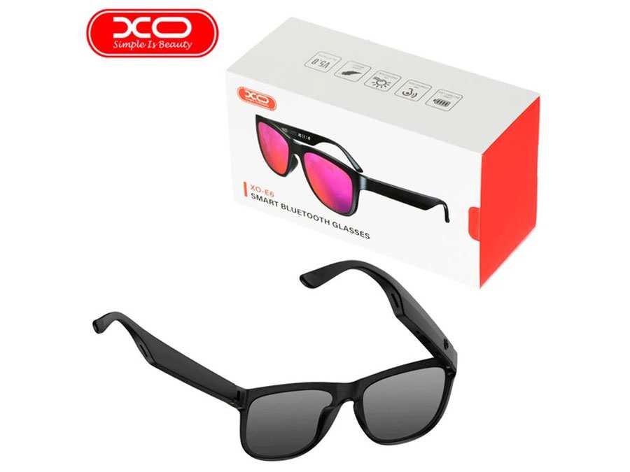 عینک آفتابی و هندزفری بی سیم ایکس او XO-E6 Smart Bluetooth Glasses - تصویر 7