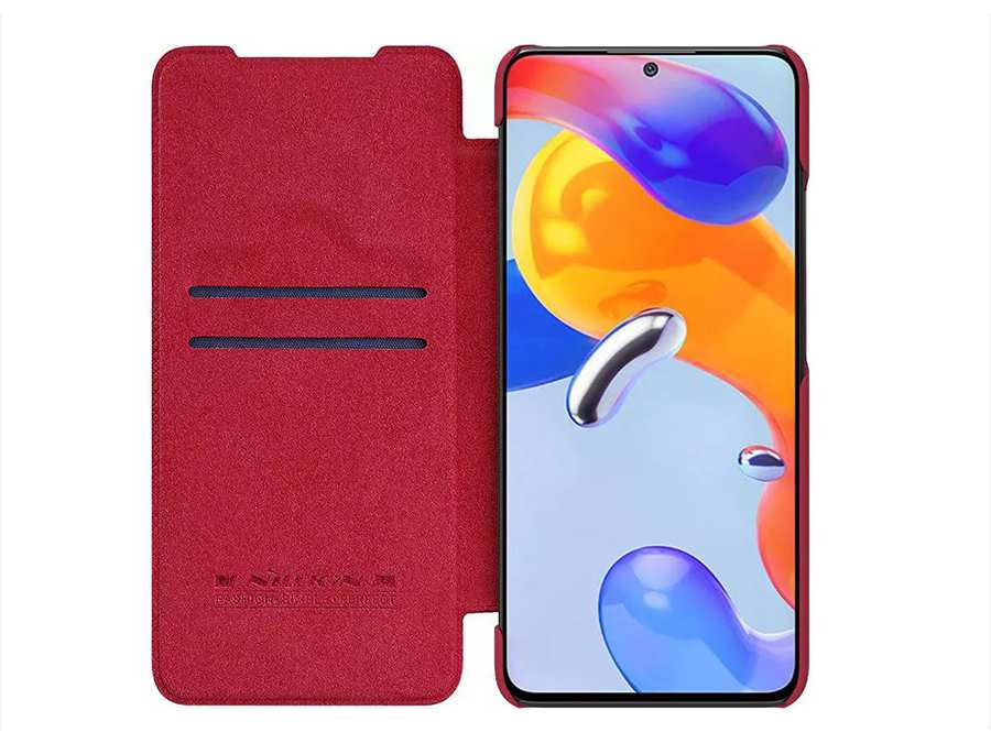 کیف نیلکین شیائومی Nillkin Xiaomi Redmi Note 11 Pro 4G (Global)/Note 11 Pro 5G (Global)/Note 11 Pro Plus 5G (India)/Note 11E Pro 5G Qin Pro Leather Case