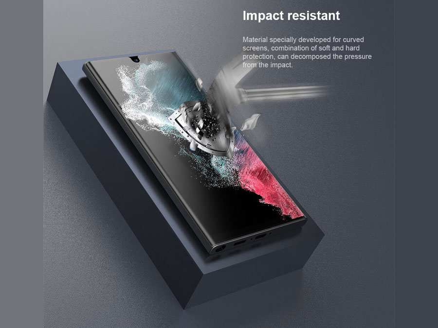 محافظ صفحه نمایش سامسونگ گلکسی اس 23 اولترا نیلکین (پک 2 عددی) Nilkin Protector Film Samsung Galaxy S23 Ultra