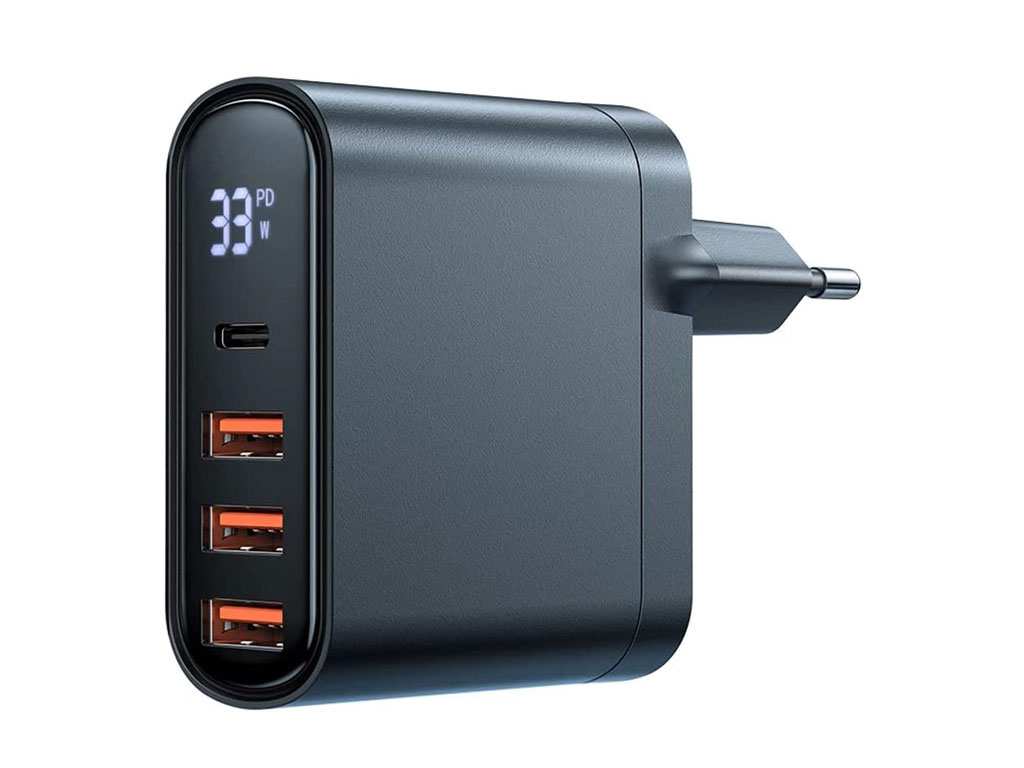 شارژر دیواری 4 پورت فست شارژ 33 واتی مک دودو Mcdodo CH-2250 33W Digital Display Charger Adapter