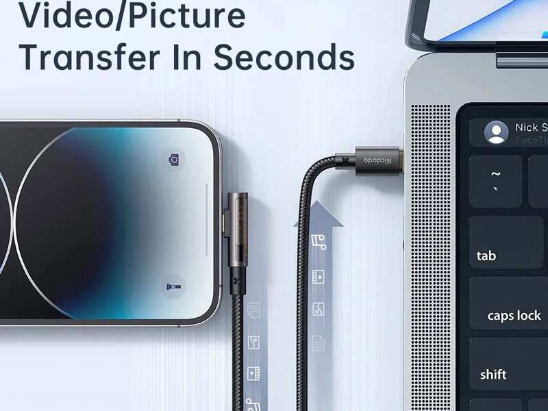 کابل شارژ گیمینگ تایپ سی به لایتنینگ 1.2 متری 36 وات مک دودو Mcdodo CA-339 USB C to Lightning Cable