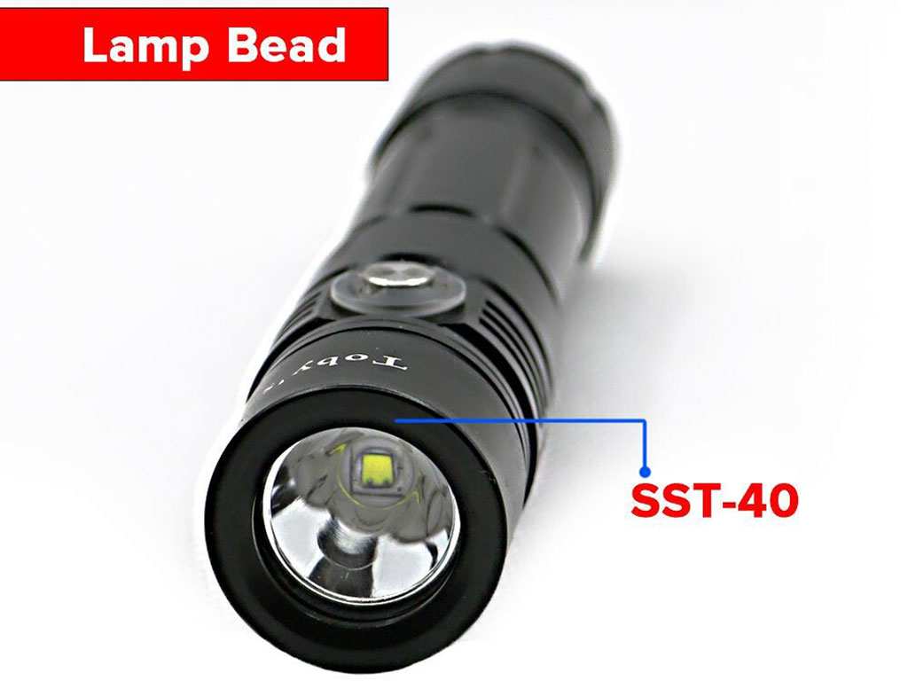 چراغ قوه غواصی توبیز Toby's Super Bright Scuba Driving Torch 1600lm 100m DT-01