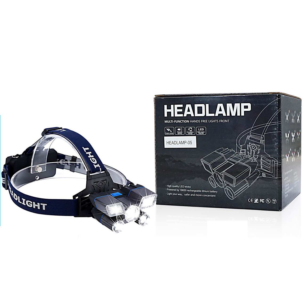هدلایت شارژی Hedlamp-05