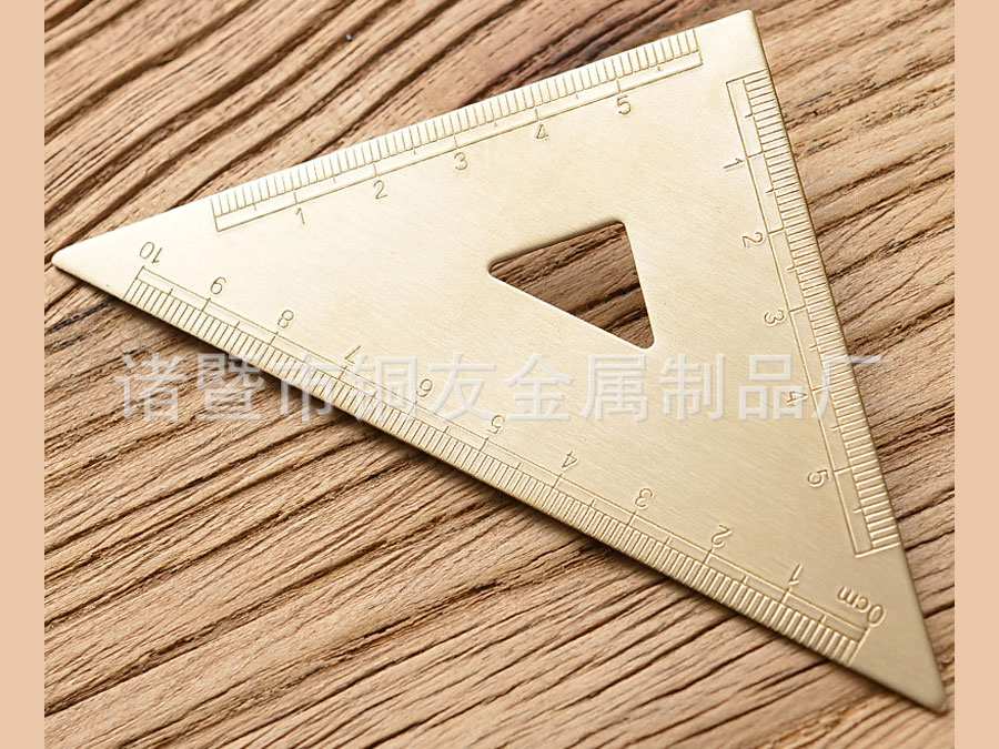 گونیا برنجی 5 سانتی متری و 10 سانتی متری دانشجویی drawing copper ruler brass ruler student stationery