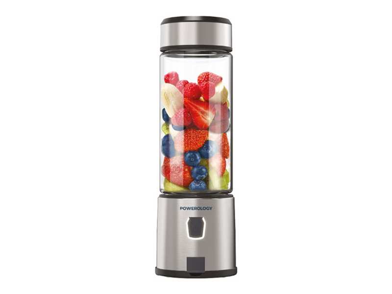 آبمیوه گیری و مخلوط کن قابل حمل 6 تیغ پاورولوژی Rechargeable Portable Juicer 126W P6BPJBK